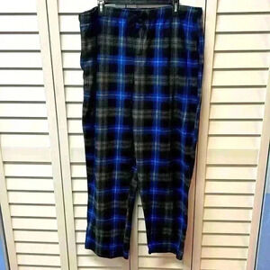 Perry Ellis Portfolio Plaid Fleece Pajama Pants Size XXL